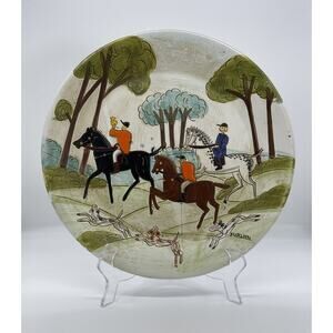 Bischoff Cherry Produced Handpainted Italy Signed Furlan Charger Wine Plate